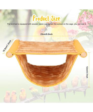 Winter Warm Bird Nest Bed Hanging Hammock Snuggle Hut for Parakeet Budgies Cockatiels Lovebird - Yellow - Buy Online on GoSupps.com