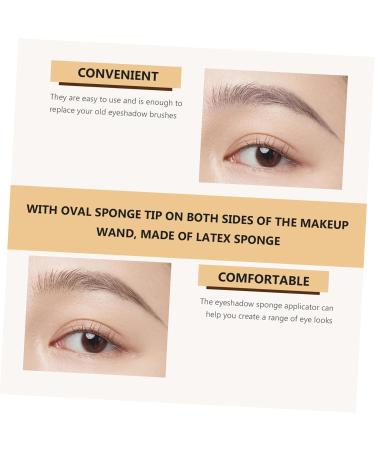 Baluue 50pcs Eye Shadow Sponge Cosmetic Tool Long Handle Eyeshadow Eye Cream Applicator Brush - Buy Online on GoSupps.com