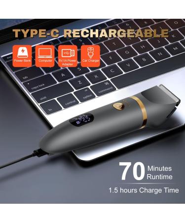 Rasoir intime pour homme - Tondeuse intime - Tondeuse pour le corps - Rasoir pour homme - Zone intime - Tondeuse nasale - Affichage LCD - tanche - 3 en 1 - Buy Online on GoSupps.com