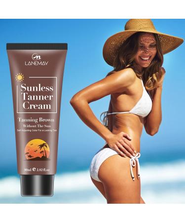 Sunless Self Tanner Cream Sunless Tanning Lotion Tanning Cream Black Cream Self Tanning Cream for Natural-Looking Tanning- Sun-free Body Sun Tanning - Nourishing Moisturized - Buy Online on GoSupps.com