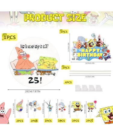 14-Piece 25th Birthday Cake Decoration Set | Edible Cake Toppers & Colorful Party Decor - Buy Online on GoSupps.com