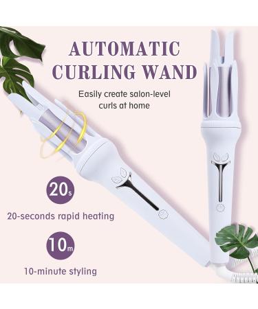 Rotating 1.25" Curling Iron by BRAND - Temperature Control Auto Shut-Off Fast Heating - Light Purple | International Shipping Available - Buy Online on GoSupps.com