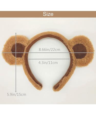 Brown Bear Ears Headband - Fluffy Grizzly Hairband for Party, Cosplay & Gifts | Beviliu - Buy Online on GoSupps.com