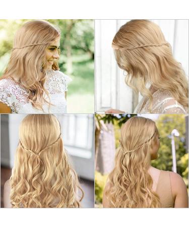 Discoball Long Blonde Braided Curly Wig - Ideal for Fancy Dress, Cosplay, Costume Parties with Free Wig Cap Included - Buy Online on GoSupps.com