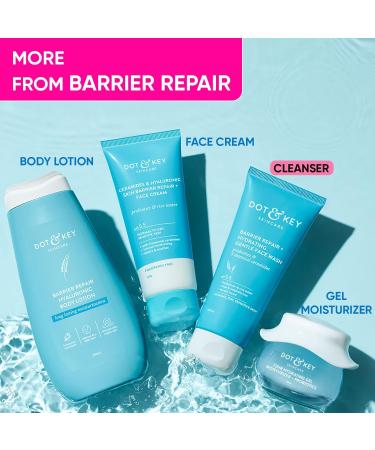 DOT & KEY Barrier Repair Hydrating Face Wash - Probiotic & Ceramide Formula for Dry Normal & Sensitive Skin | Gentle Cleansing | 100ml - Buy Online on GoSupps.com
