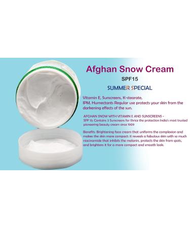 Buy Afghan Snow Skin Cream - 100g SPF 15 | Free Classic Afghan Snow Cream | International Shipping Available - Buy Online on GoSupps.com