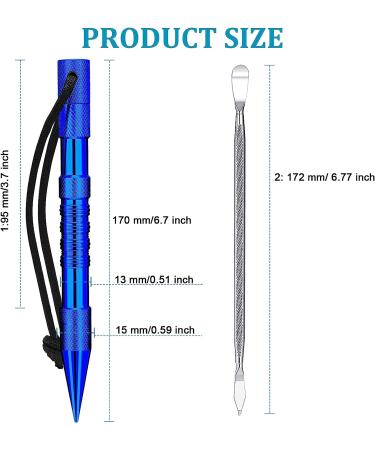 Ferraycle Knotter Tools Set - Stainless Steel Paracord FID with Smoothing Tool - Dark Blue - Buy Online on GoSupps.com