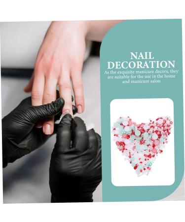 minkissy 5pcs 1 Nail Resin Drill Nail Decorations for Nail Art Nail Jewelry Nail Art Decoration Nail Accessories Nails Decoration House Accessories for Home Pearlescent Decorative Nails 0.8X0.8cmx5pcs As Shown 2x5pcs - Buy Online on GoSupps.com