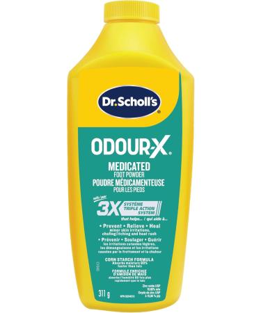 Dr. Scholl's Odour Destroyers Medicated Foot Powder 311 g & Odour-X Sneaker Treater Spray 133g Health Personal Care + TEXTILE_DEODORIZER 070847018919 - Buy Online on GoSupps.com