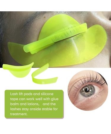 PERMANIA 3-in-1 Silicone Lash Lift Pads & Reusable Eye Patches for DIY Eyelash Perm Kit - Yellow - Buy Online on GoSupps.com