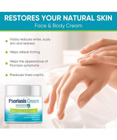 iTecFreely Psoriasis Cream: Fast & Effective Scalp Treatment for Dry Scalp, Dandruff & Eczema - Face and Body Relief - Buy Online on GoSupps.com