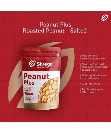 SHREGO Peanut Plus Roasted Peanut Salted 180G & Peanut Plus Light Roasted Whole Peanut Unsalted 180G - Buy Online on GoSupps.com