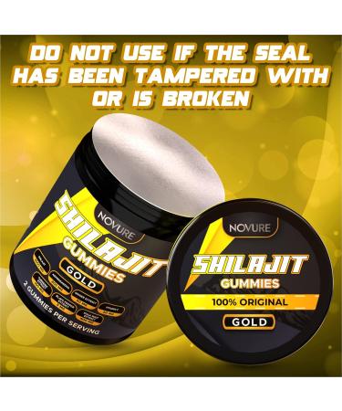 Himalayan Shilajit Gummies No Added Sugar Ashwagandha MACA Root Turmeric Extract with Vitamin C Non-GMO 100% Natural & Organic (60 Count Gold) Gold 60 Count (Pack of 1) - Buy Online on GoSupps.com