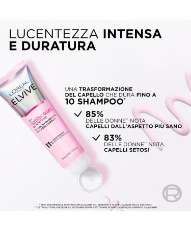 L'Or al Paris Elvive Glycolic Gloss Conditioner 150ml + Shampoo 200ml + Leave-In Serum 150ml + 5 Minute Lamination Treatment 200ml for Dull and Porous Hair - 4 Bottles - Buy Online on GoSupps.com