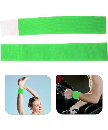 VANZACK Fitness Arm Band - 2pcs Elastic Workout Loop Bands for Legs & Arms | Ideal for Yoga & Gym Training - Green - Buy Online on GoSupps.com
