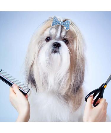 AMIJOUX 5pcs Rhinestone Dog Hair Clips | Stylish Bowknot Grooming Accessories for Small Dogs & Cats - Buy Online on GoSupps.com