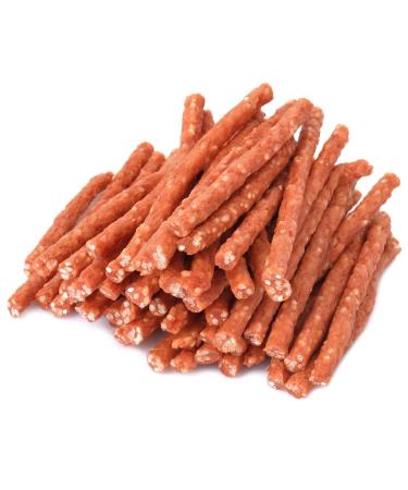 Mersjo Hundeleckerli - 83% high meat content no additives grain and sugar -free treats for dogs for daily addition natural chewing aid duck and rice Kabanos 500g duck and rice Kabanos 500 g (1 Pack)