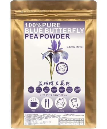 Plant Gift 100% Pure Blue Butterfly Bean Powder 100G/3.25oz Non-GMO Powder No Filler No additives Natural Blue Butterfly Bean lour Best Flavor for Smoothie Drinks 2UK-PO0098 - Buy Online on GoSupps.com