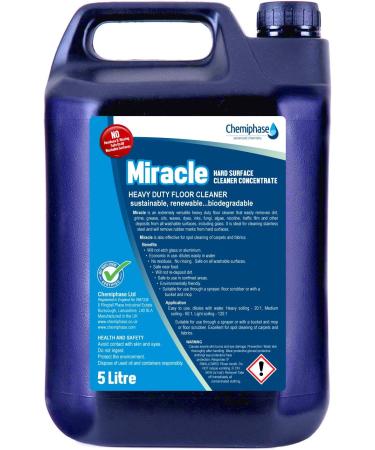 Miracle - Heavy Duty Hard Surface Cleaner Neutral Floor Cleaner - 5 Litres - Buy Online on GoSupps.com