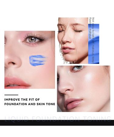 HOSAILY Blue Foundation Mixing Pigment - Color Corrector for Warm to Cold Tones | Smooth Blend with Foundation | Includes Hand Makeup Mixing Palette - Buy Online on GoSupps.com