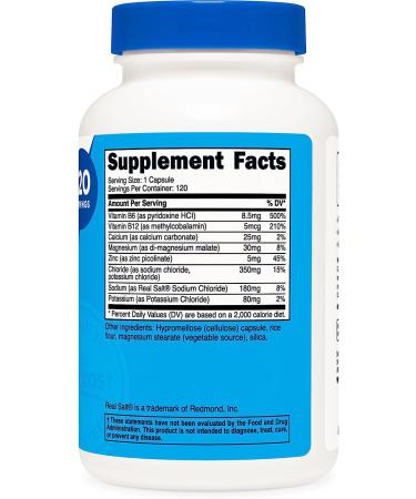 Nutricost Electrolyte Complex with Real Salt - 120 Capsules for Advanced Hydration - Buy Online on GoSupps.com