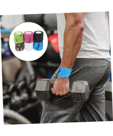 FRCOLOR 6pcs Self-Adhesive Elastic Basketball Knee Pads & Finger Sleeves | Sports Athletic Cohesive Ankle Scar Tape & Non-Woven Fabric | Ultimate Fitness & Elasticity - Buy Online on GoSupps.com
