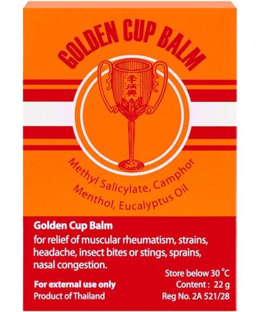 Golden Cup Balm Yellow Herbal Thai Ointment 22g - Pack of 3 - Buy Online on GoSupps.com