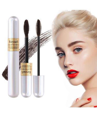 Lash Extension Mascara Feathery Soft Full Lashes Professional Natural Eye Makeup Mascara Dramatic Extension Mascara Smudge-proof Lashes Mascaras for Length and Volume Brown