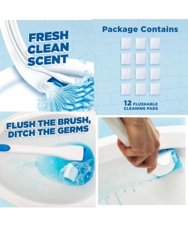 Toilet Cleaner Duck Bundle With 3x Duck Toilet Cleaner Fresh Brush Refills 12pads And Duck Pine Toilet Cleaner Fresh 3 Strips - Bathroom Cleaner Disposable Toilet Brush - Buy Online on GoSupps.com