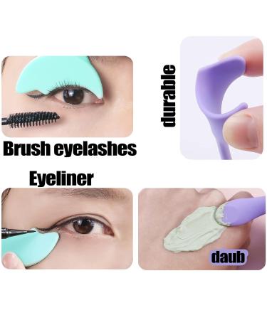 SHANPIN Winged Eyeline Silicone Tool - Easy Eyeline Applicator & Mascara Brush for Beginners (2pcs Yellow) | Buy Now for International Shipping - Buy Online on GoSupps.com