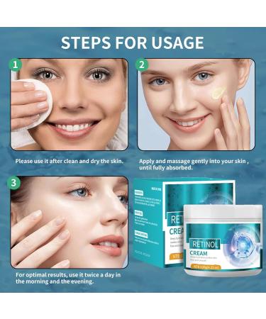  KOAHDE Retinol Face Cream Collagen Facial Moisturizer Anti Wrinkle Fine Line Lift and Firming Cream 120g - Buy Online on GoSupps.com