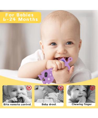 GTIVAA 2 Pack Soft Silicone Baby Teething Toys for 6-12 Months | Robot Shape Teething Toy Set for Boys and Girls | BPA Free Molar Teether Chew Toys (Black/Pink & Black/Purple) - Buy Online on GoSupps.com