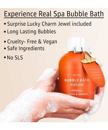 Natural Detox Bubble Bath with Citrus Essential Oils - Hydrating, Relaxing, and Stress Relief - Perfect Self Care Spa Gift for Women and Men - Birthday or Christmas Present - Buy Online on GoSupps.com