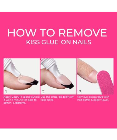 KISS Pink Gel Nail Glue - 10 Pack for Strong Adhesion on Artificial & Natural Nails | 2.0g/0.07 oz. Tubes - International Shipping Available - Buy Online on GoSupps.com