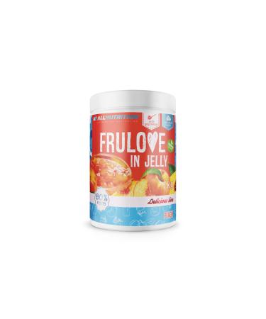 ALLNUTRITION Sugar Free Jam - Frulove in Jelly Peach - Seriously Low Carb Fruits in Jelly - 80% Fruit Jelly Low Calorie Spread - Sugar Free Marmalade - Vegan Friendly - 1000g