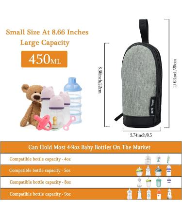 JOFOL BABE-Bottle Bag Breastmilk Cooler Bag - Insulated Travel Baby Bottle Cooler for Daycare (Gray Standard) - Buy Online on GoSupps.com