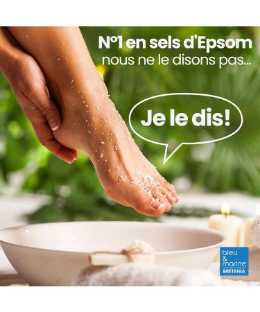 Organic Magnesium Epsom Salt - Bath Salts and Tired Legs Calluses Muscle Recovery Relaxation Magnesium Skin Recharge Exfoliating Detox and Vitality Plant Care 250g - Buy Online on GoSupps.com