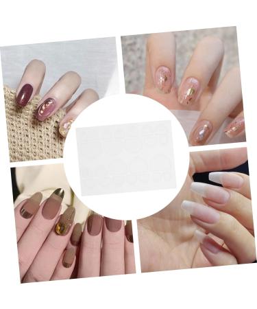 Beatifufu 20 Sheets Double Sided Adhesive Nail Stickers Double-sided Nail Glue Sticker Nail Tips Clear Nail Warps Two Sided Tape Adhesive Nail Glue Sticker Art Glue Gummed Paper 8.00X6.00X0.10CM Transparent - Buy Online on GoSupps.com