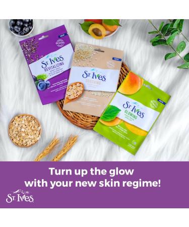 St Ives 23 ml Sheet Mask Revitalising Acai Blueberry and Chia Seed Oil (Single) - Buy Online on GoSupps.com