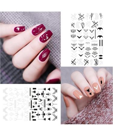 Andiker 10 Sheets Flowers Nail Art Stickers Self-Adhesive DIY Nail Stickers - Buy Online on GoSupps.com