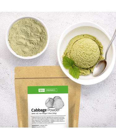 ONDAMGO Cabbage Powder 200g - Rich in Nutrients for Baking & Seasoning - Blends Well in Smoothies & Shakes - 7.05 Oz - Buy Online on GoSupps.com