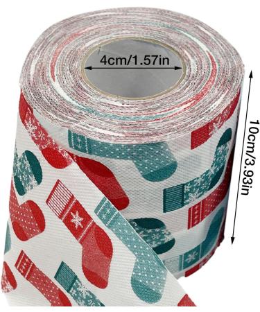 Christmas Toilet Paper Soft Printed Toilet Paper | Household Decorations with Christmas Hat Patterns Novelty for Boys and Girls - Buy Online on GoSupps.com