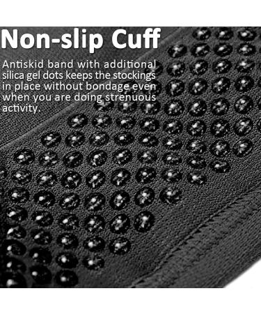 Ailaka Thigh High 20-30 mmHg Compression Stockings for Varicose Veins - X-Large, Black - 1 Pair - Buy Online on GoSupps.com