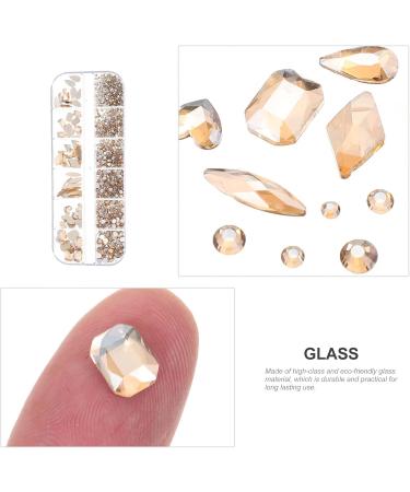 minkissy 1 Box Nail Art Flat Drill Rhinestone for Nails Crystal Nail Gems Accessories for Flatback Nail Rhinestones Nails Decoration Rhinestones Nail Glass Manicure Tools - Buy Online on GoSupps.com