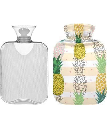 Buy Naanle Colorful Pineapple Hot Water Bottle - 2L Transparent Ideal for Pain Relief & Heat Therapy - Perfect for Bed Hands & Feet - Buy Online on GoSupps.com