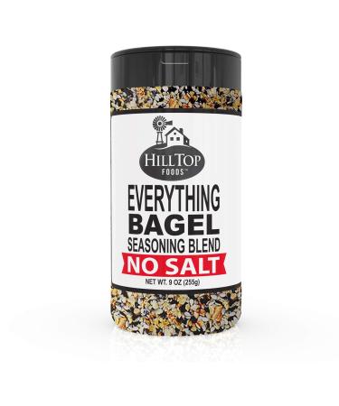 Hilltop Foods No Salt Everything Bagel Seasoning Blend 9 Ounce