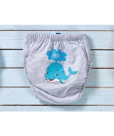 Ozyol Trainer Trousers for Droplet Training - 6-Pack Reusable Baby Underwear for Toilet Training with 90 Aquatic Animals - International Shipping Available - Buy Online on GoSupps.com