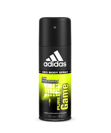 Adidas Male Personal Care Pure Game Body Spray, 4 Fluid Ounce