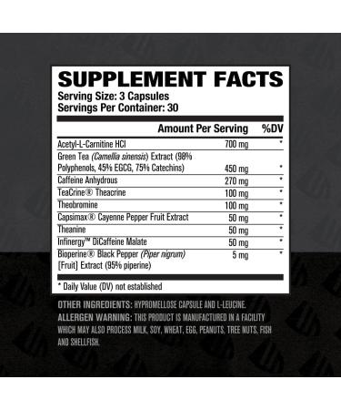 Burn XT Black Thermogenic Fat Burner - Weight Loss Supplement with Appetite Suppressant & Nootropic Energy Booster - 90 Veg Diet Pills - Buy Online on GoSupps.com