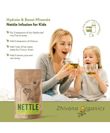 Organic Nettle Leaf Tea - Wild Stinging Nettle Herb for Detox and Allergy Relief - Buy Online on GoSupps.com